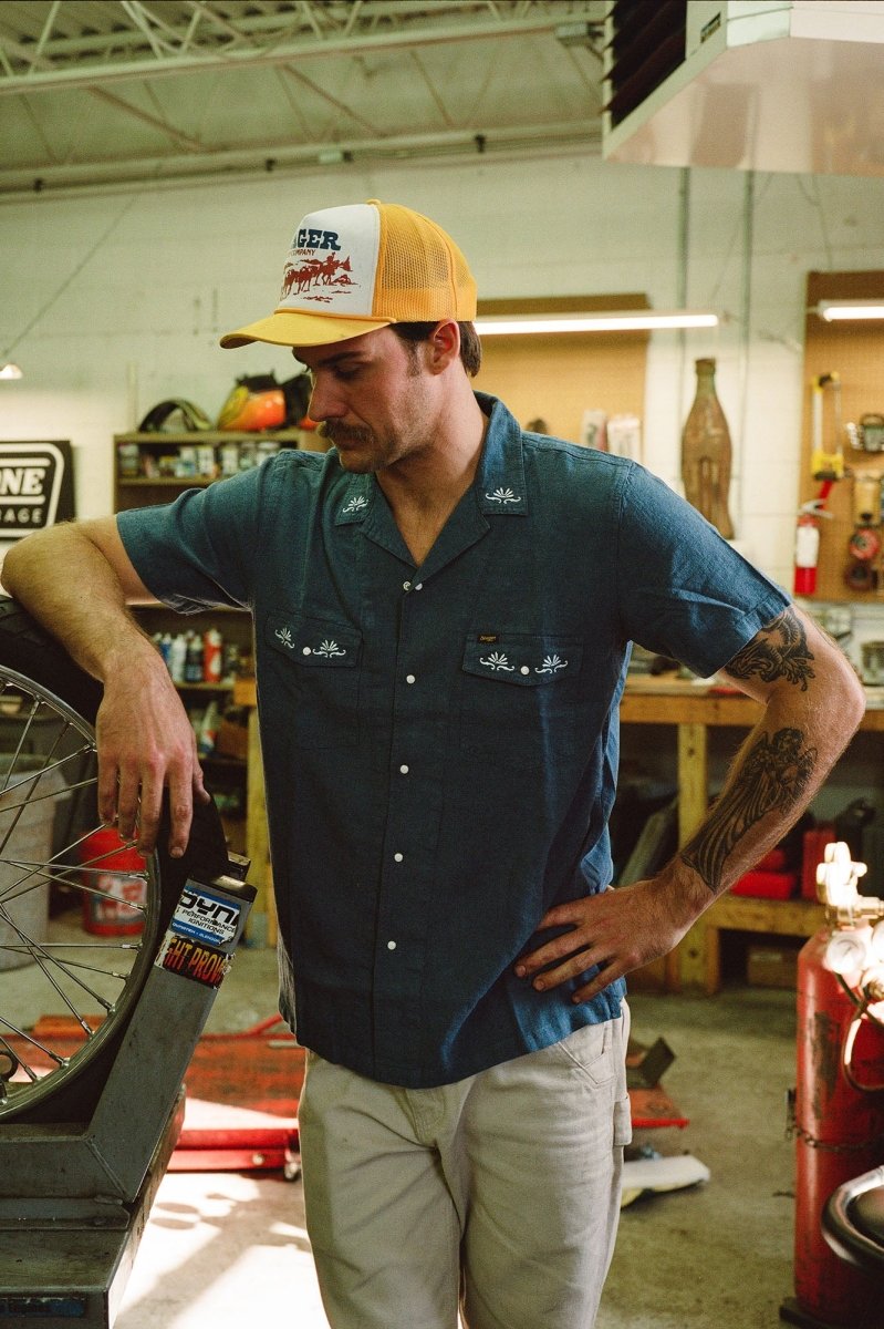 Whippersnapper S/S Shirt Navy - Seager Co.