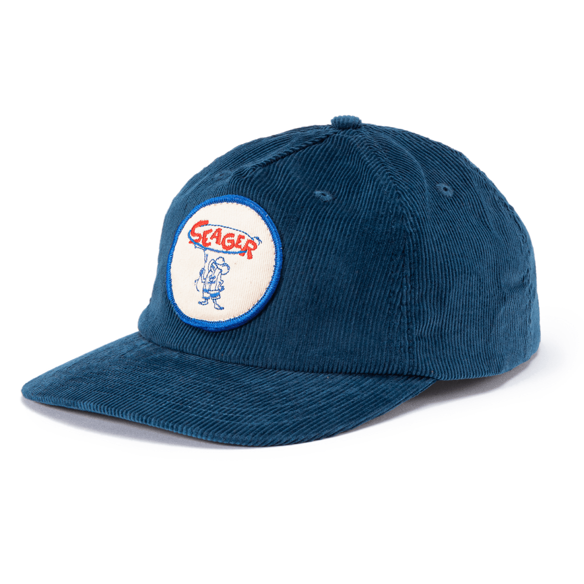 Seager x Birdwell Corduroy Snapback Blue - Seager Co.