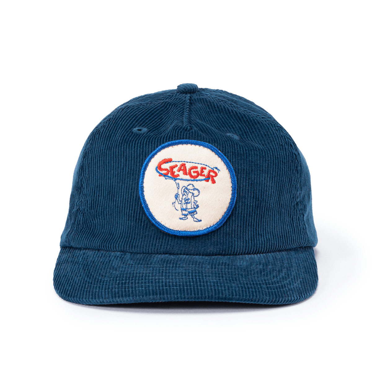 Seager x Birdwell Corduroy Snapback Blue - Seager Co.