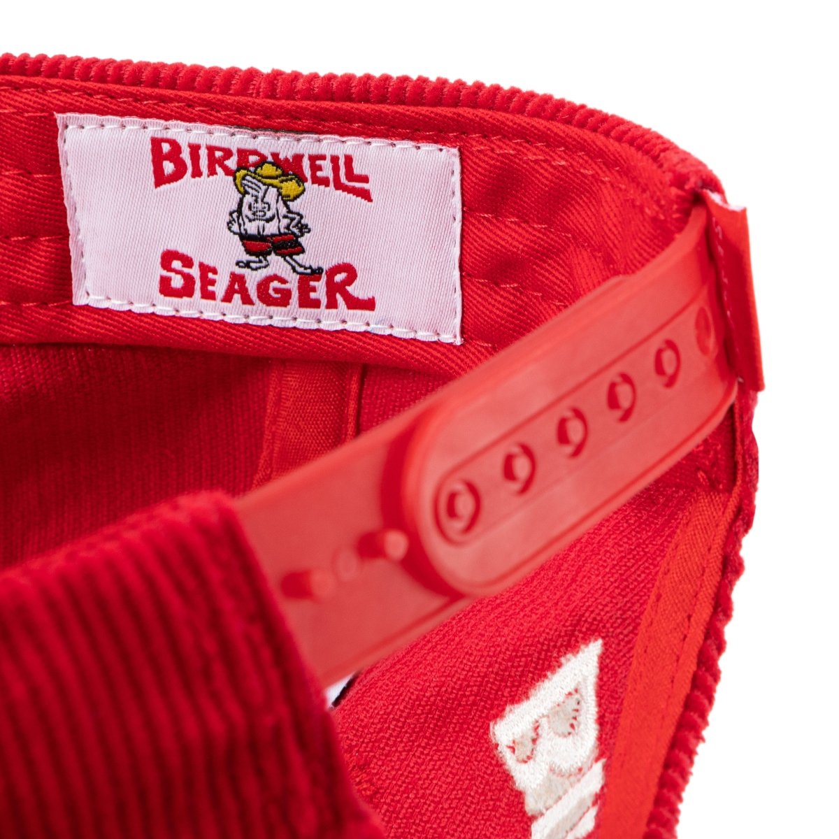 Seager x Birdwell Corduroy Snapback Red - Seager Co.