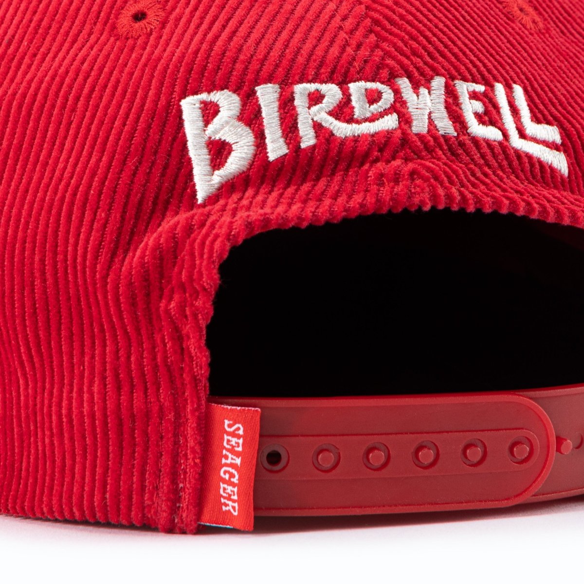 Seager x Birdwell Corduroy Snapback Red - Seager Co.