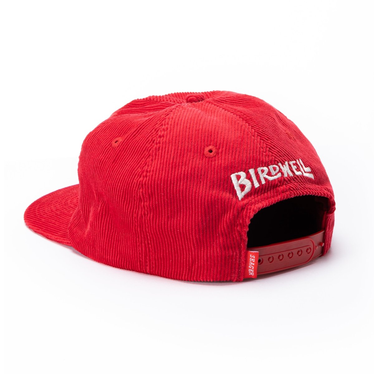 Seager x Birdwell Corduroy Snapback Red - Seager Co.