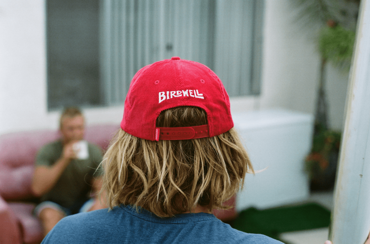 Seager x Birdwell Corduroy Snapback Red - Seager Co.