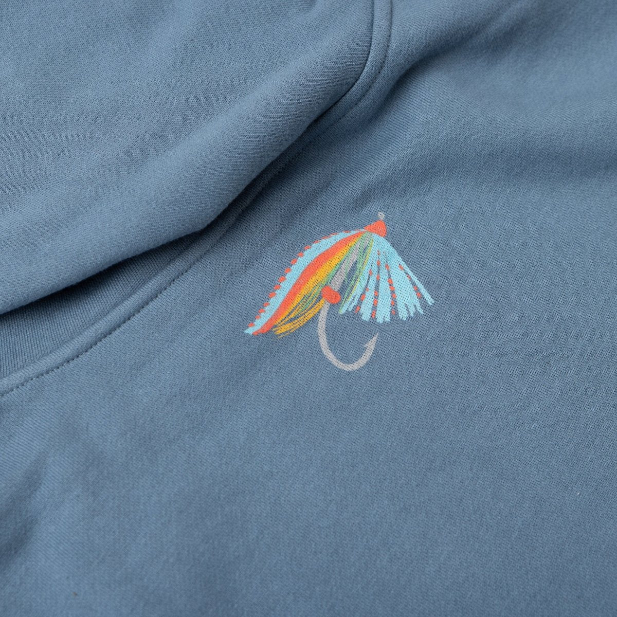 Seager x Flylords Dry Fly Hoodie Steel Blue - Seager Co.