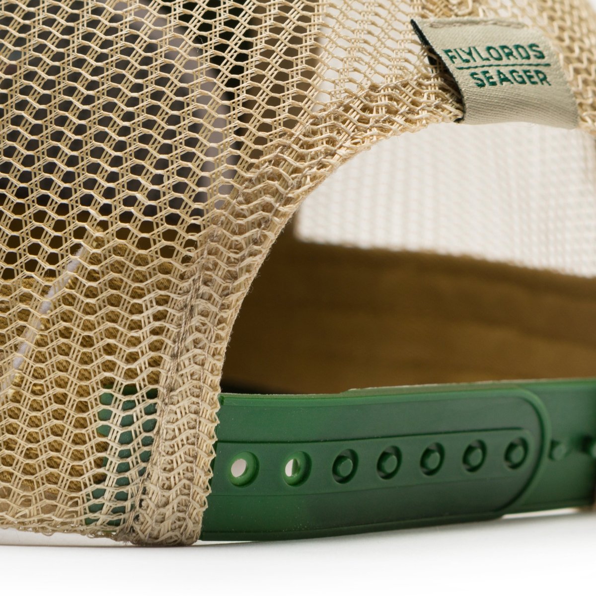 Seager x Flylords Dry Fly Mesh Snapback Green - Seager Co.