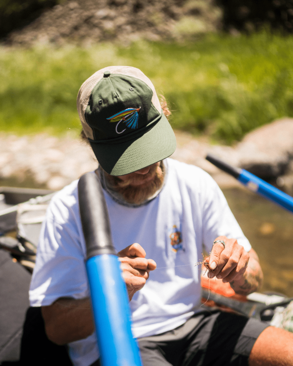 Seager x Flylords Dry Fly Mesh Snapback Green - Seager Co.