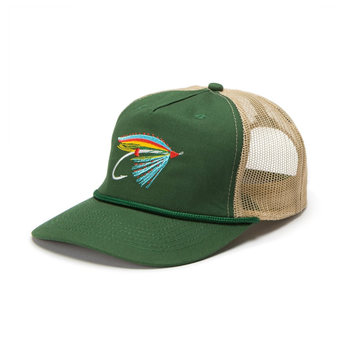Seager x Flylords Dry Fly Mesh Snapback Green - Seager Co.