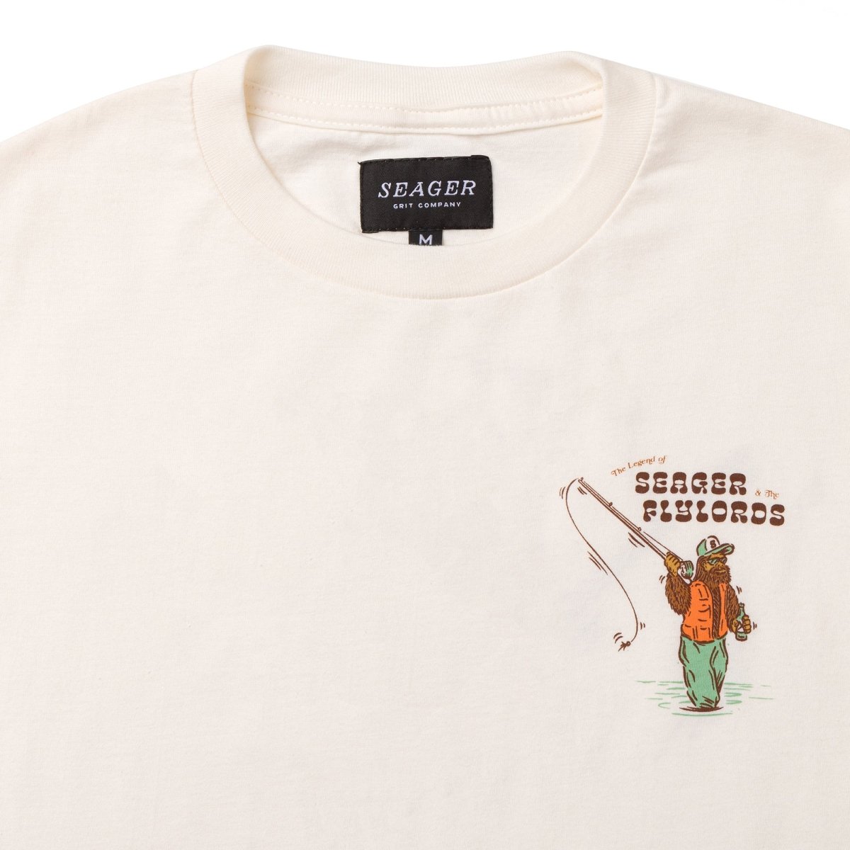 Seager x Flylords Legend Fly Tee Cream - Seager Co.