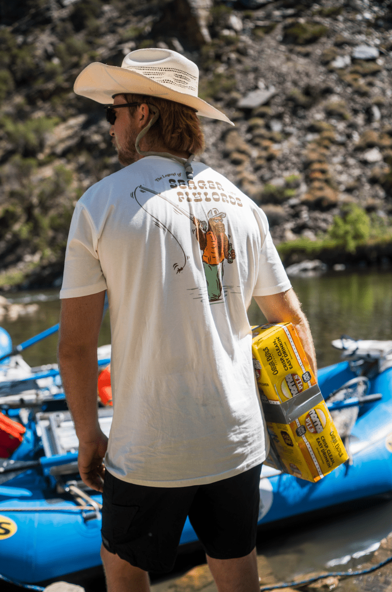 Seager x Flylords Legend Fly Tee Cream - Seager Co.