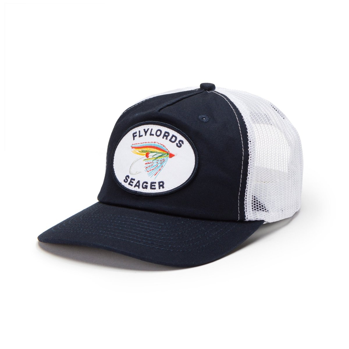 Seager x Flylords Mesh Snapback Navy - Seager Co.