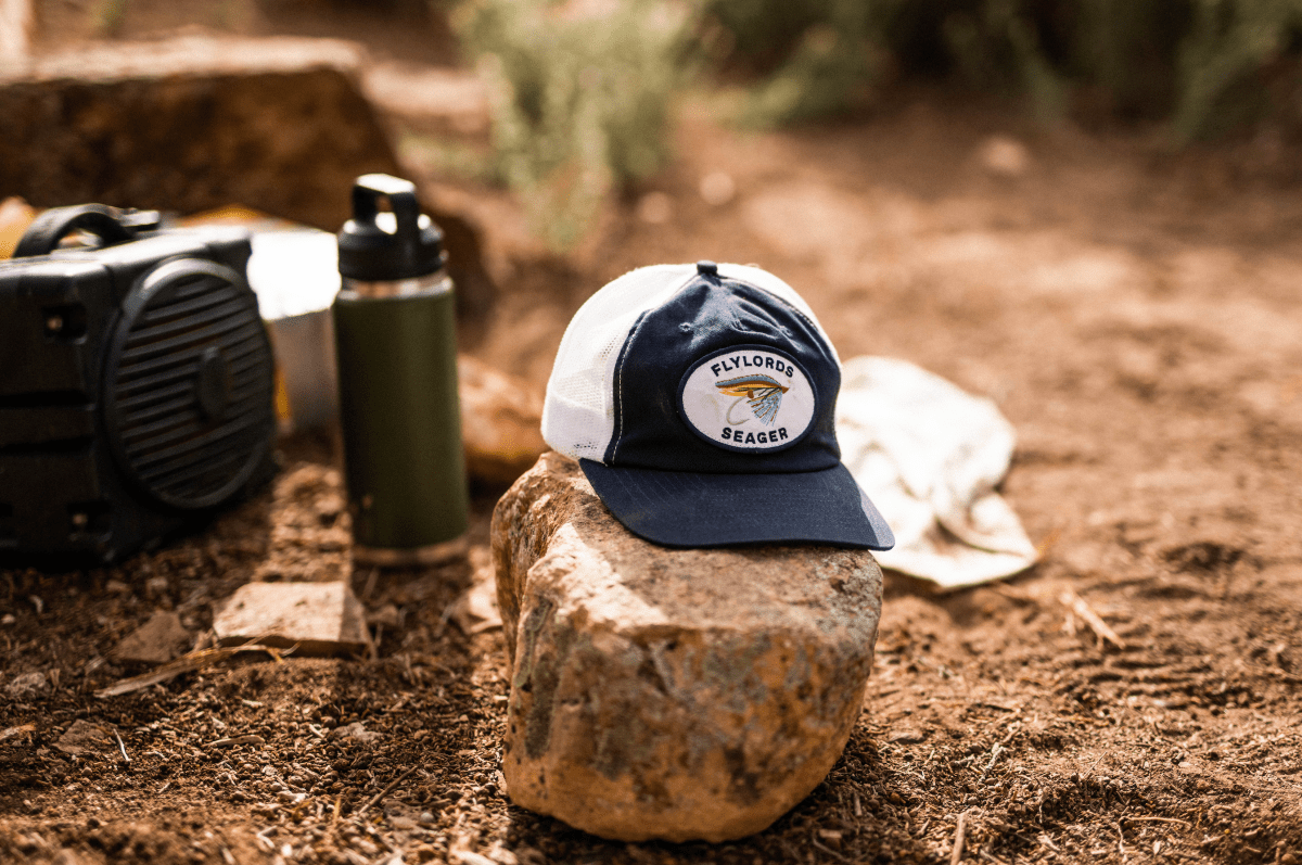 Seager x Flylords Mesh Snapback Navy - Seager Co.