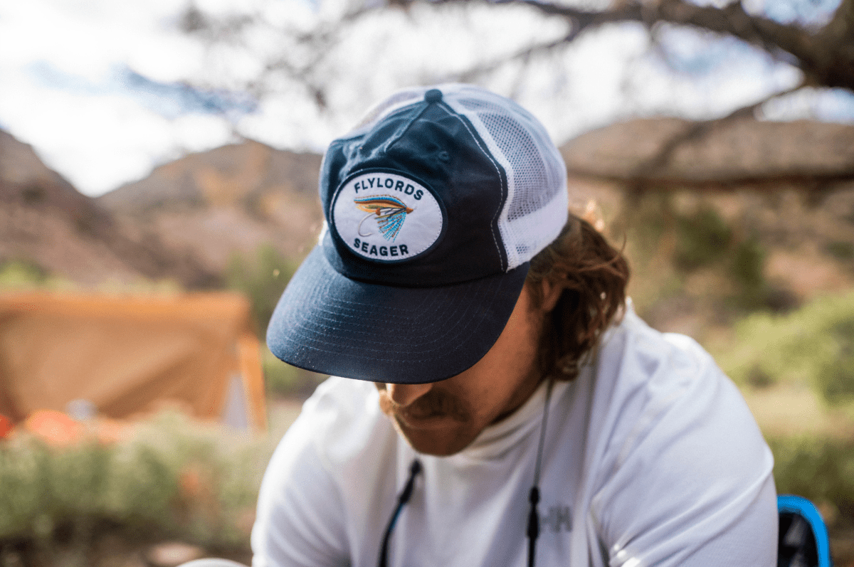 Seager x Flylords Mesh Snapback Navy - Seager Co.