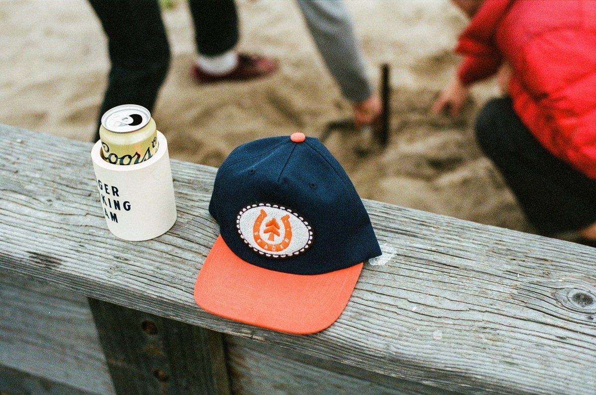 Seager x Huckberry Buckle Hat Blue/Orange - Seager Co.