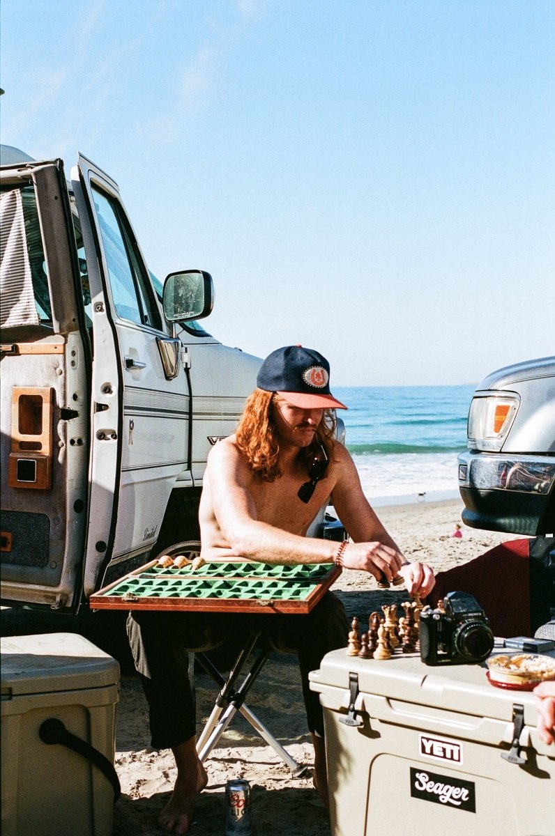 Seager x Huckberry Buckle Hat Blue/Orange - Seager Co.