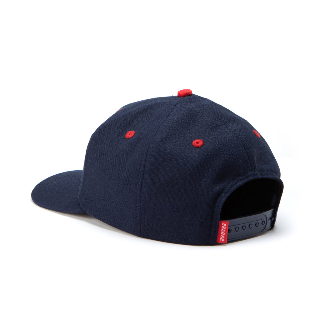 Uncle Bill Hemp Snapback Navy/Red