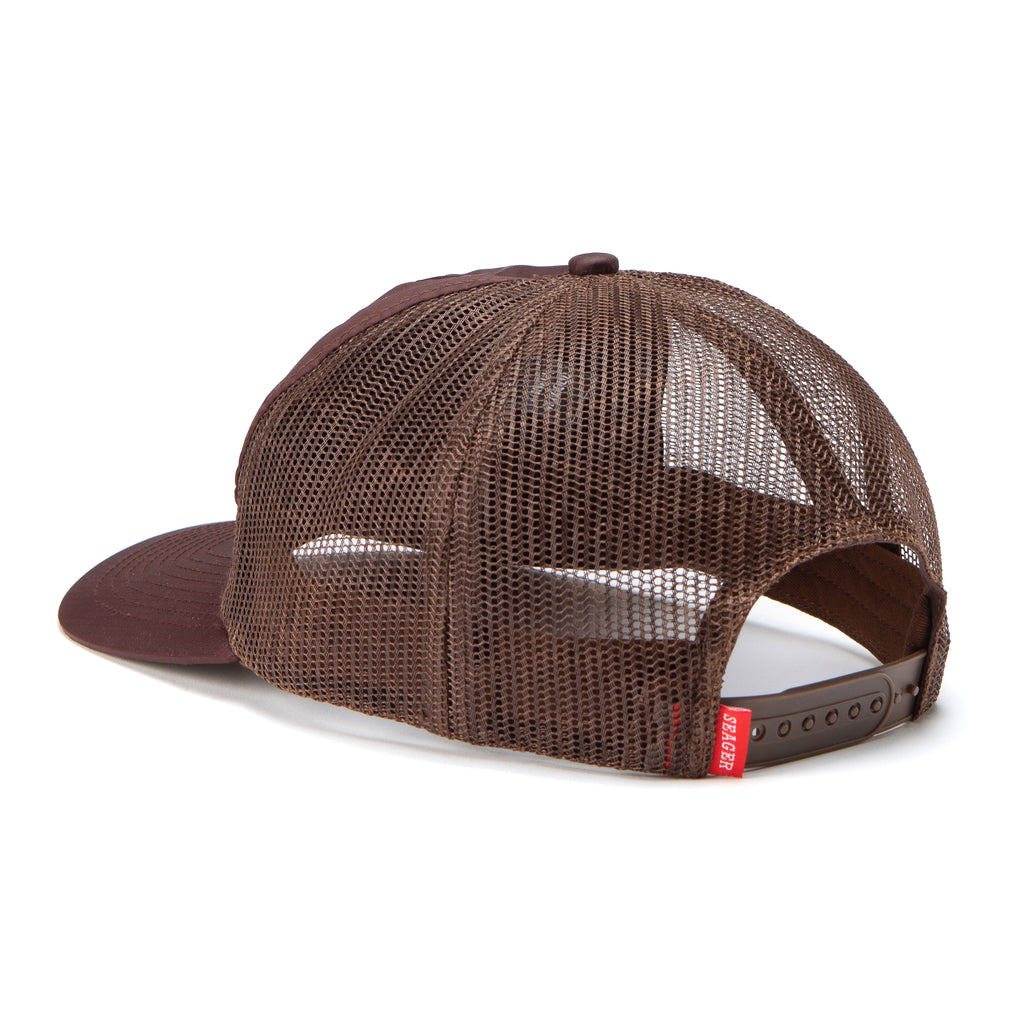 Whitewater Nylon Mesh Snapback Brown