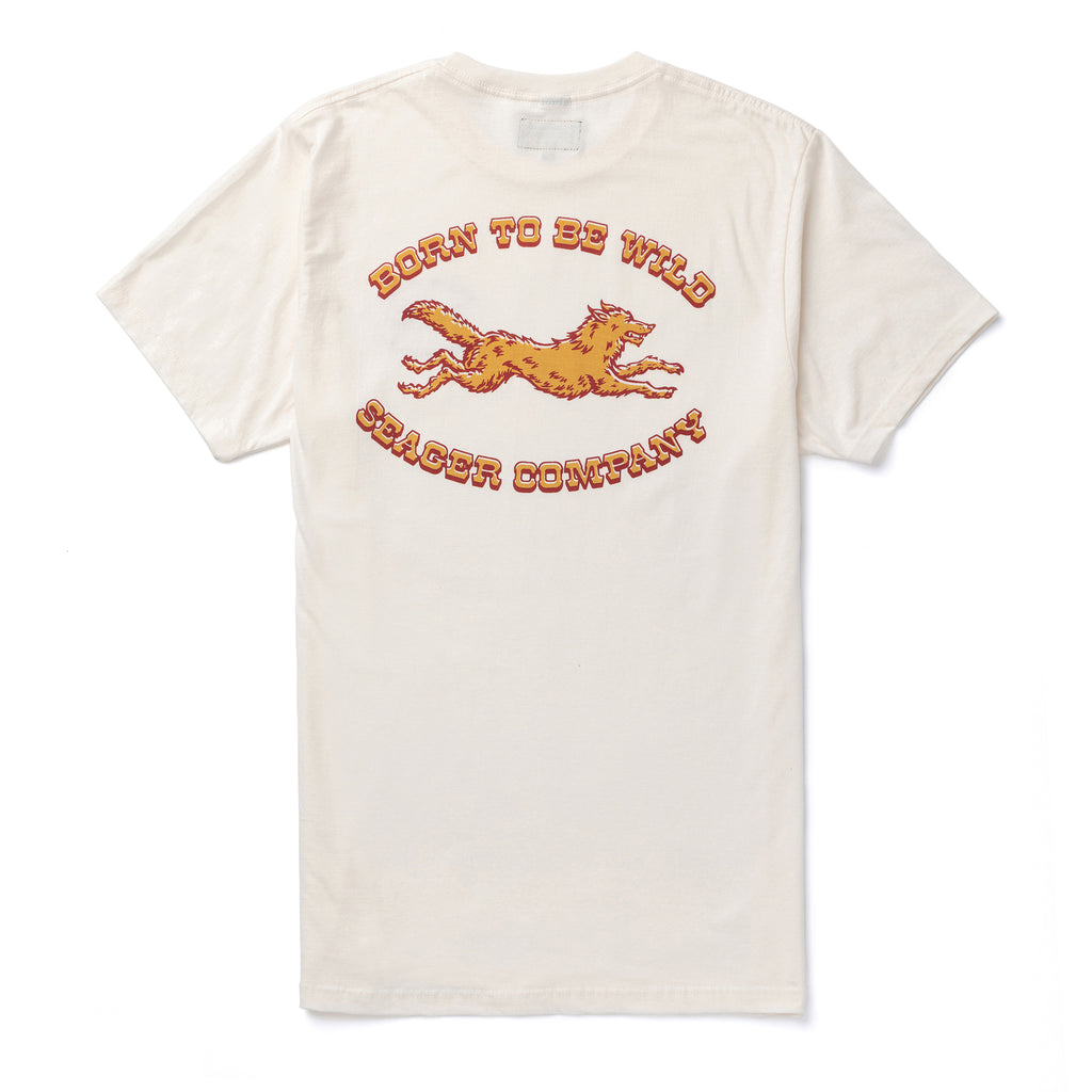 Born Wild Tee Vintage White