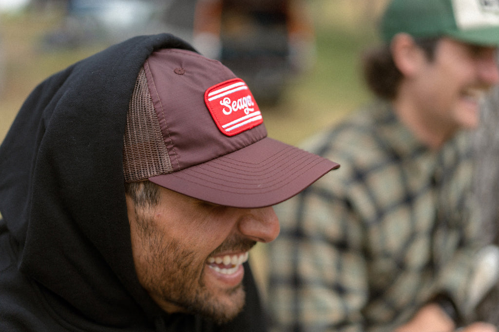 Whitewater Nylon Mesh Snapback Brown