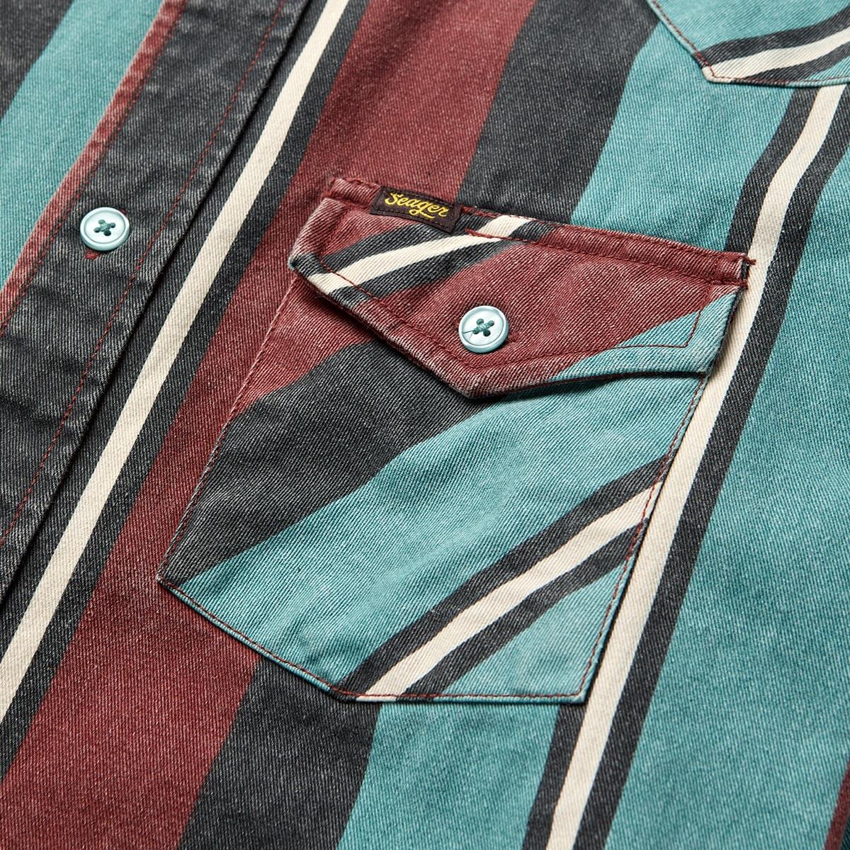 Amarillo L/S Shirt Turquoise Stripe