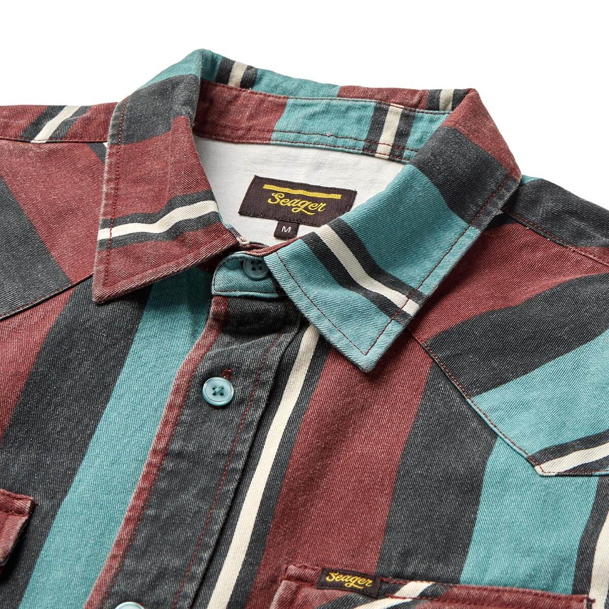 Amarillo L/S Shirt Turquoise Stripe – Seager Co.
