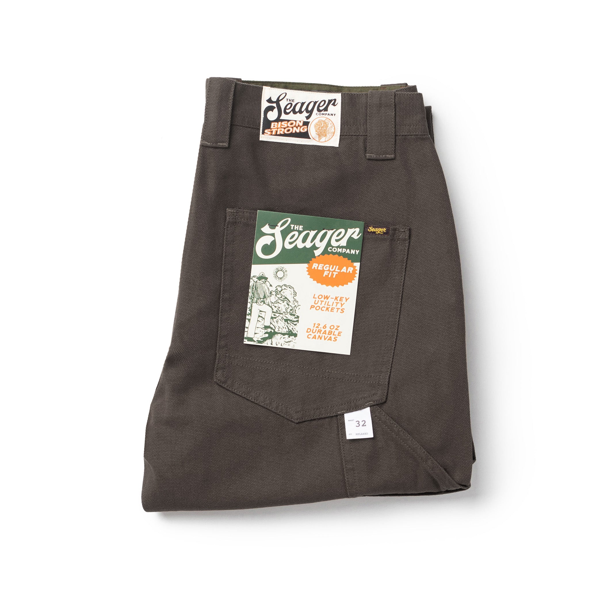 Bison Canvas Pant Darkwood – Seager Co.