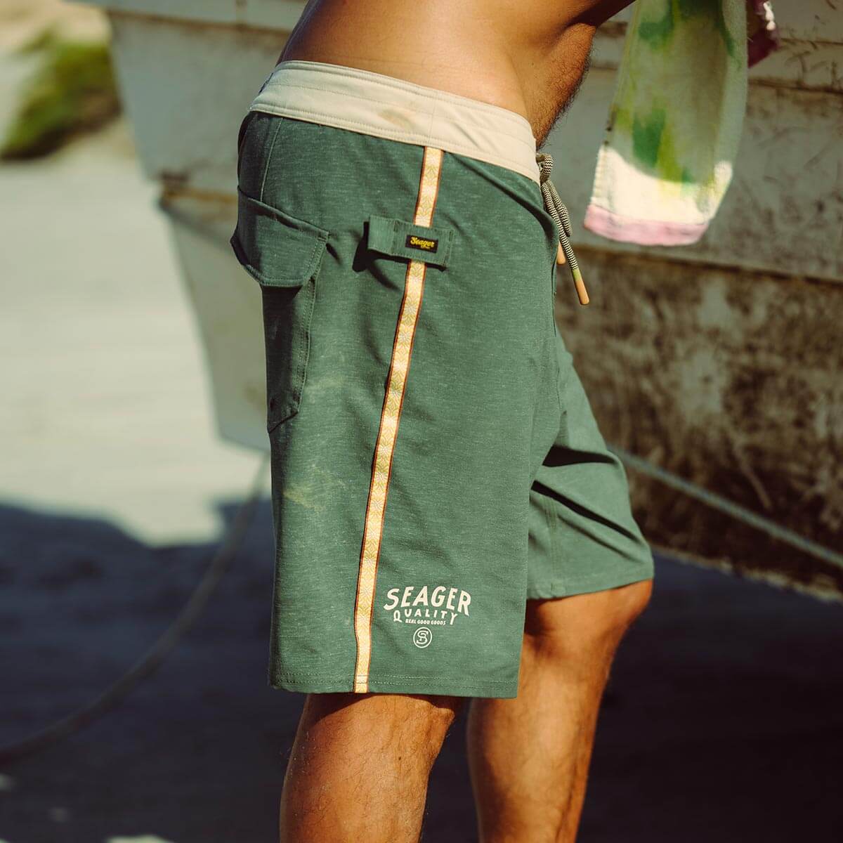 Azteca Boardshort Spruce Green – Seager Co.