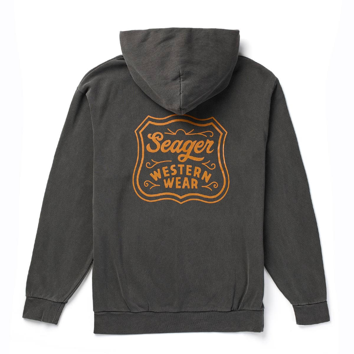 Badge Heavy-Weight Hoodie Pigment Black