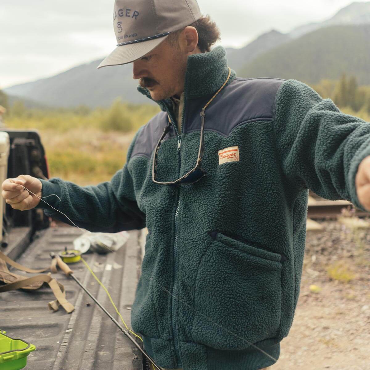 Basecamp Sherpa Jacket Dark Blue Green