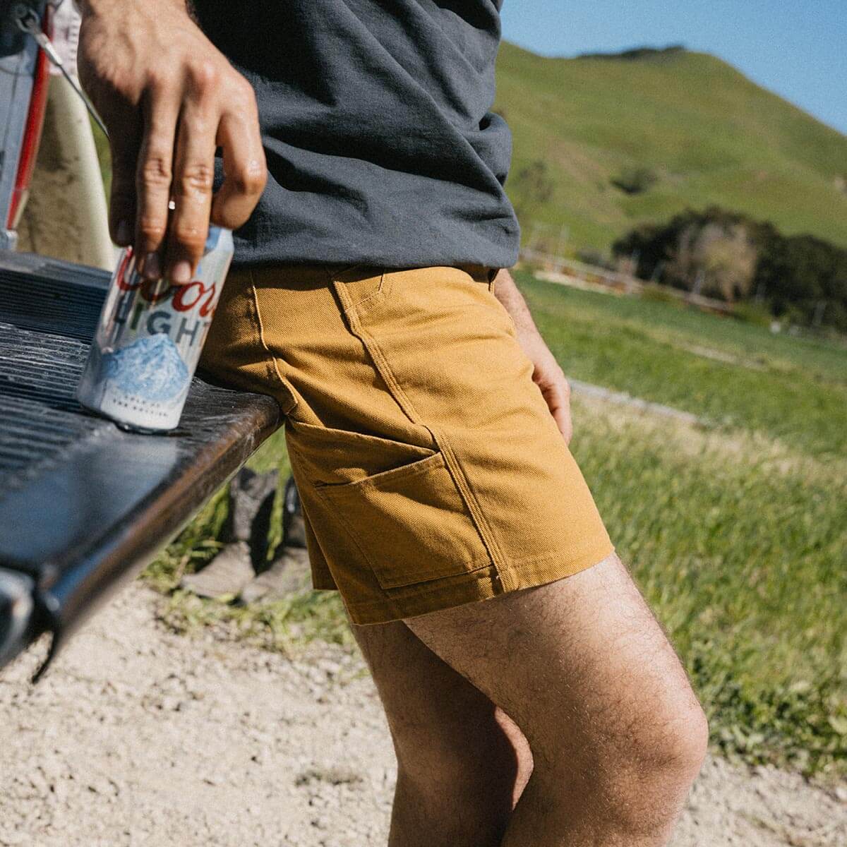Bison Canvas Short Bronze
