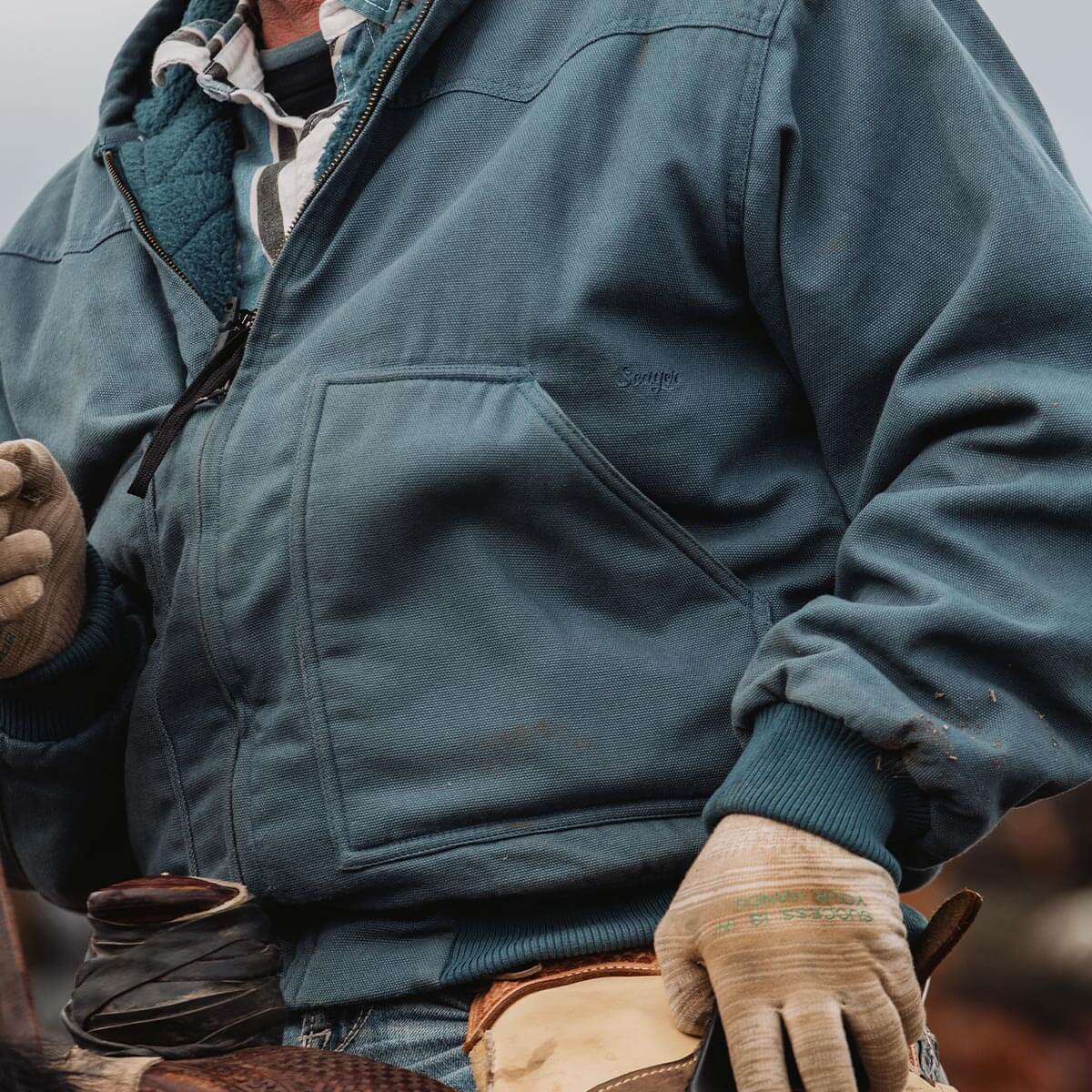 Bison Insulated Jacket Stormy Blue – Seager Co.