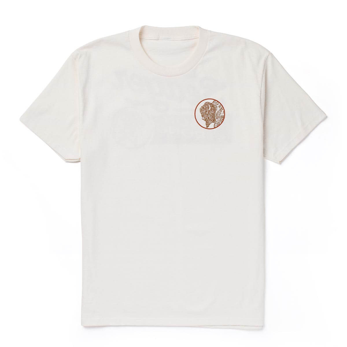 Bison Premium Tee Vintage White