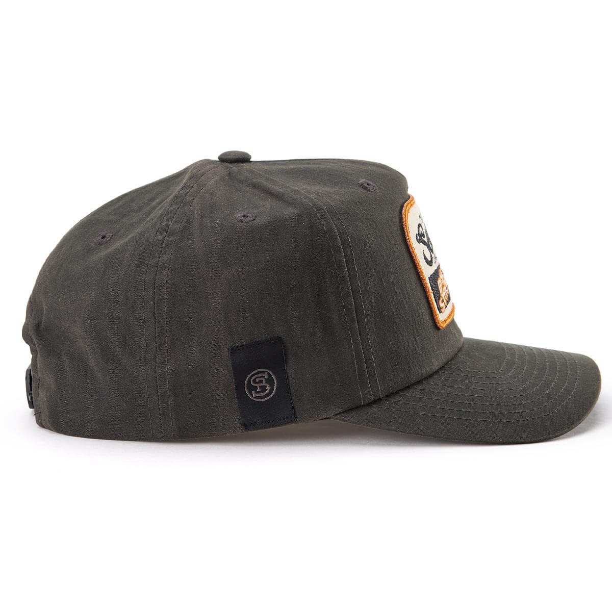 Bison Waxed Snapback Black