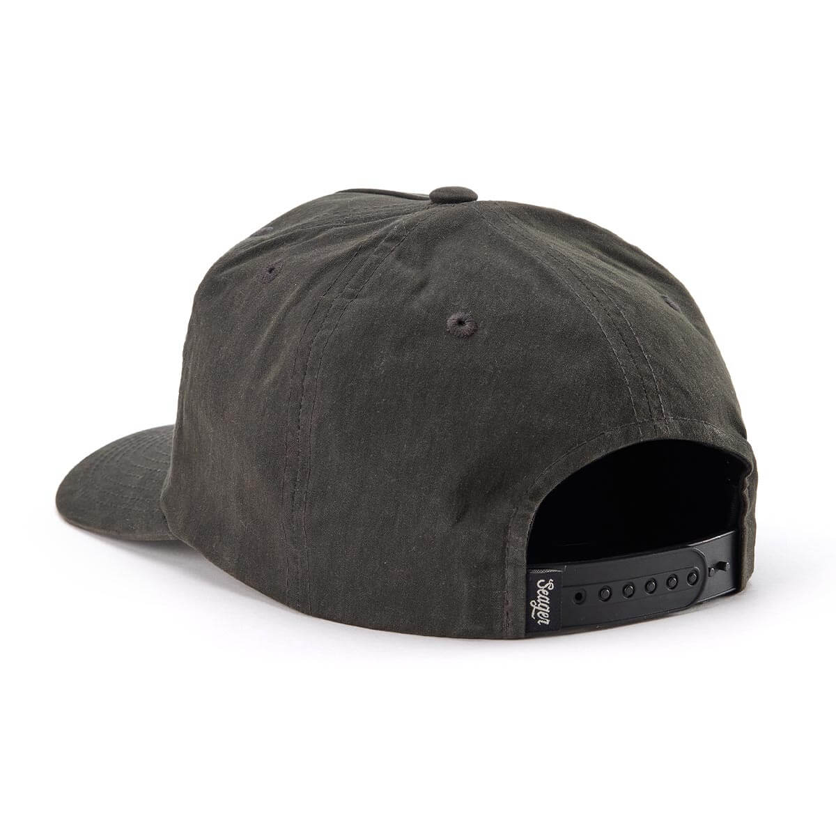 Bison Waxed Snapback Black