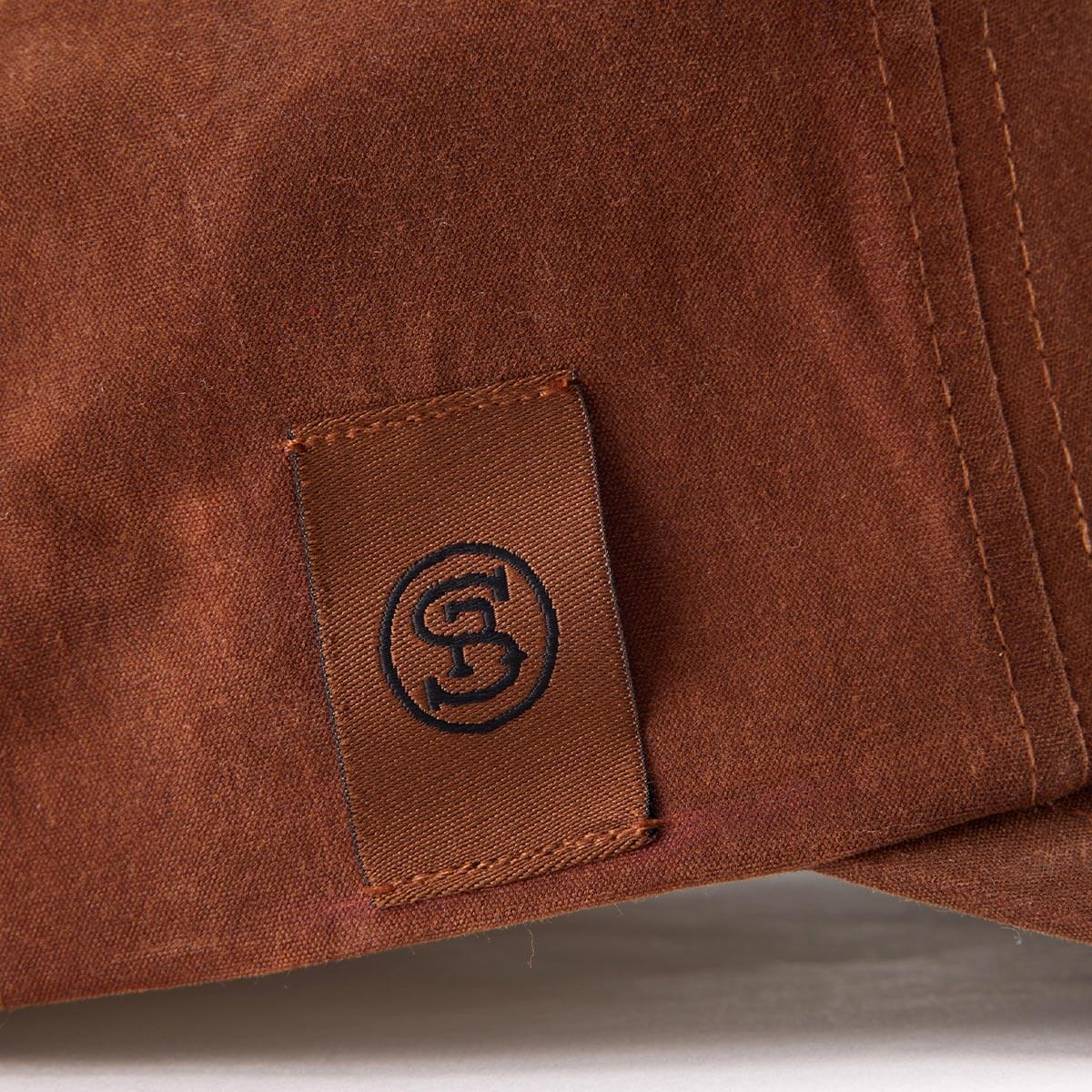 Bison Waxed Snapback Brown