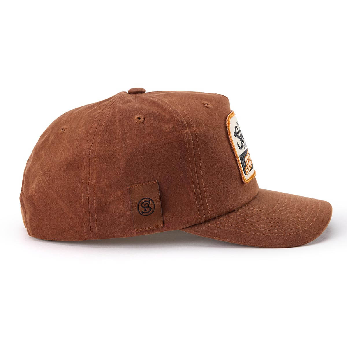 Bison Waxed Snapback Brown