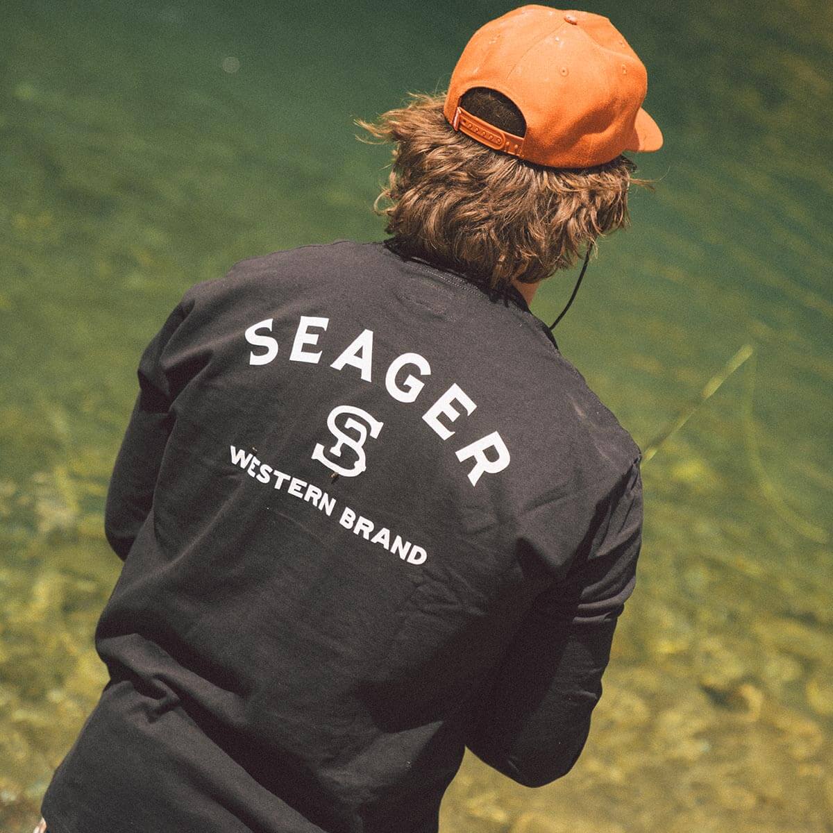 Branded L/S Tee Black