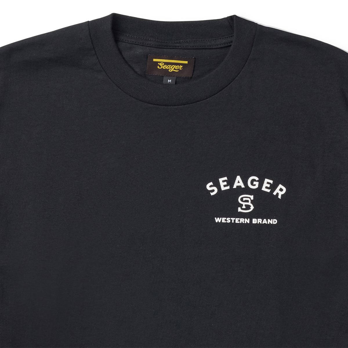 Branded L/S Tee Black – Seager Co.