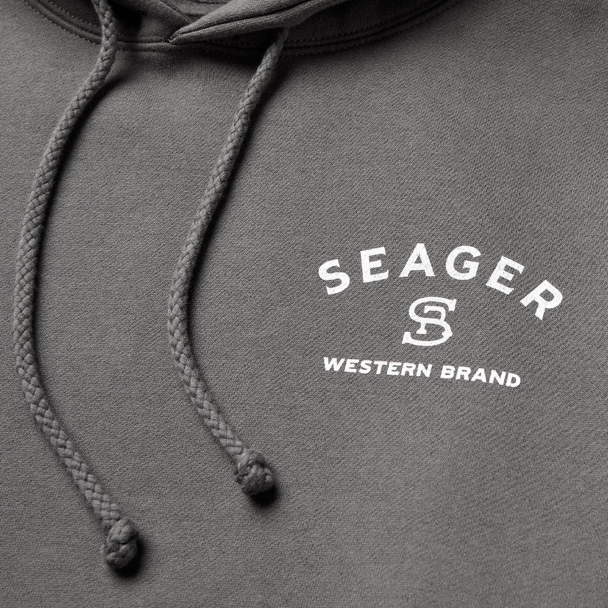 Branded Mid-Weight Hoodie Charcoal