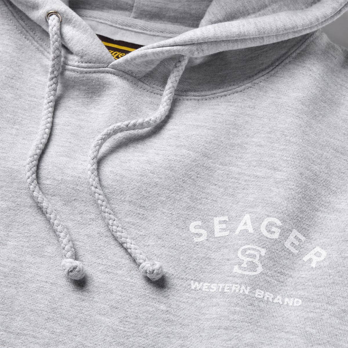 Branded Mid-Weight Hoodie Heather Grey