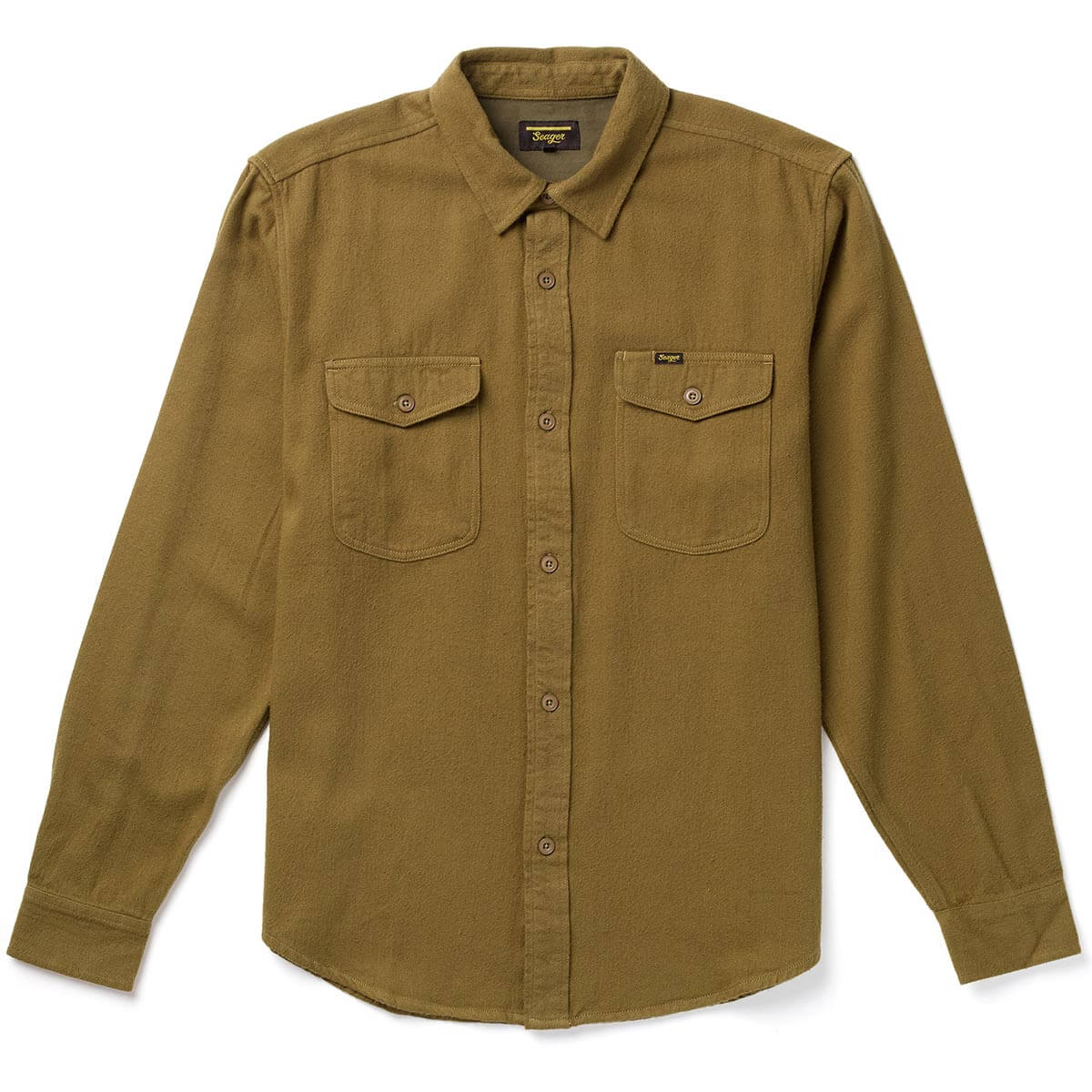 Calico Flannel Brown Olive