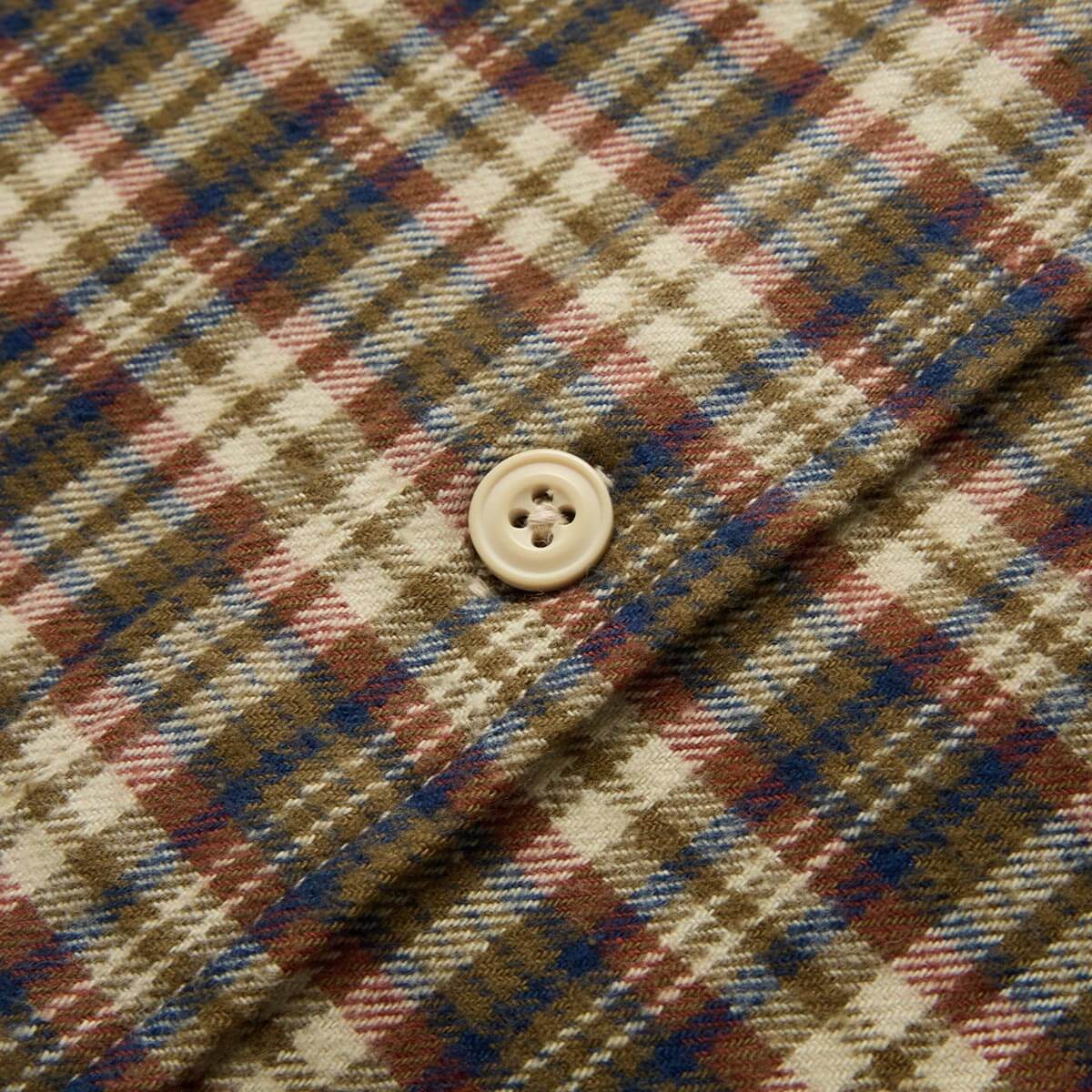 Calico Flannel Carmel/Roasted Red