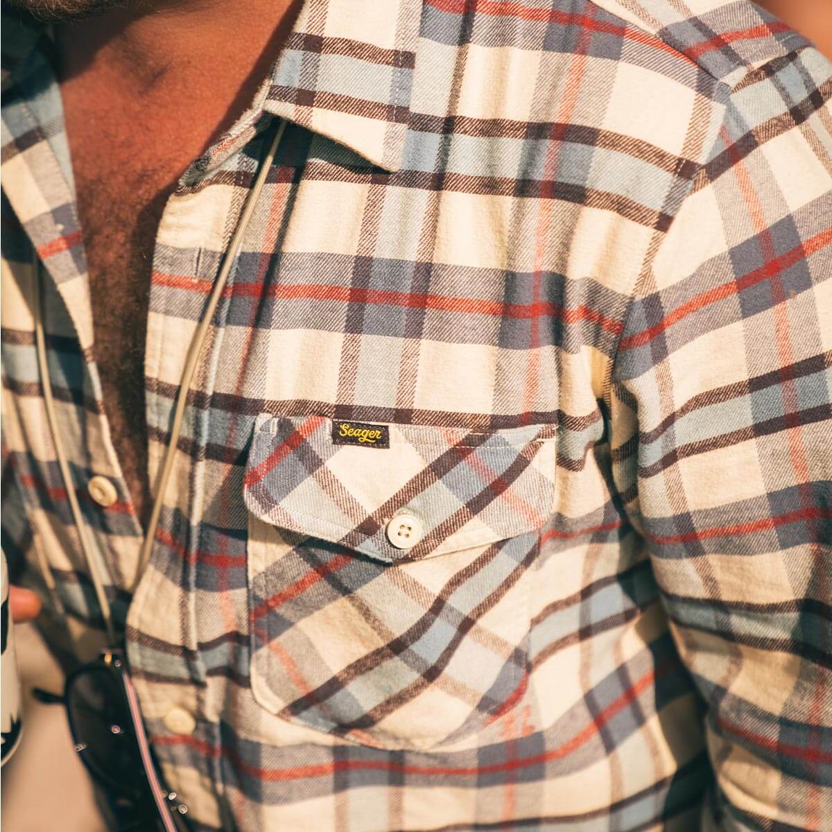 Calico Flannel Cream/Plaid