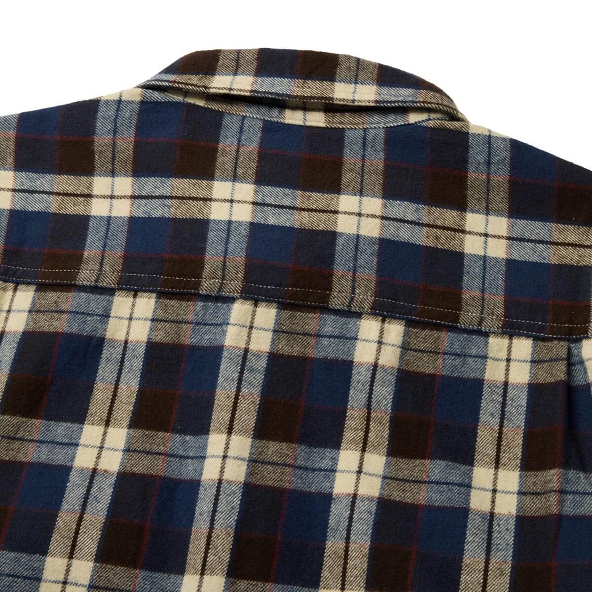 Calico Flannel Navy/Aged Brown