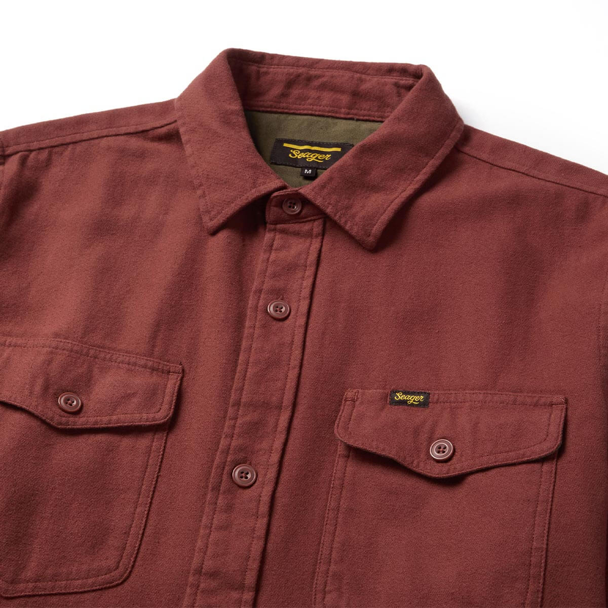 Calico Flannel Red Rock Solid