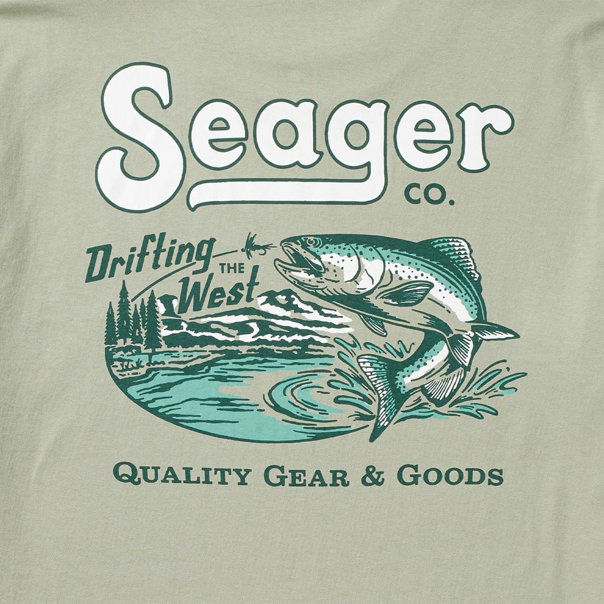 Drifting The West Tee Desert Green