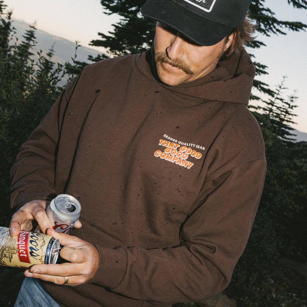 Duck Down Delicacy Hoodie Brown