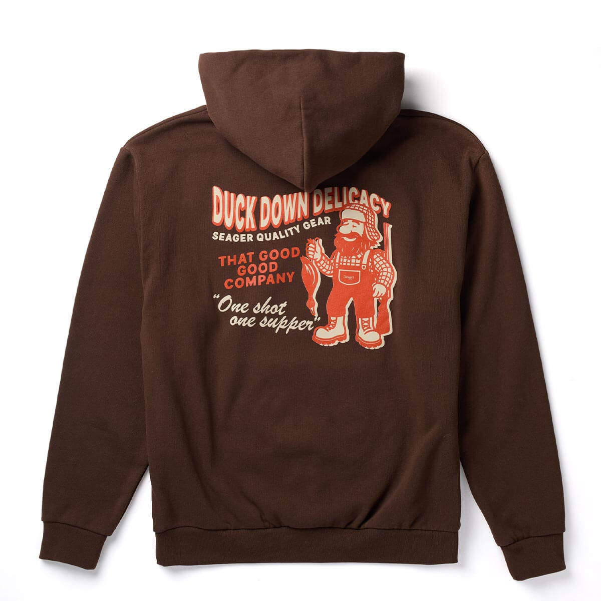 Duck Down Delicacy Hoodie Brown