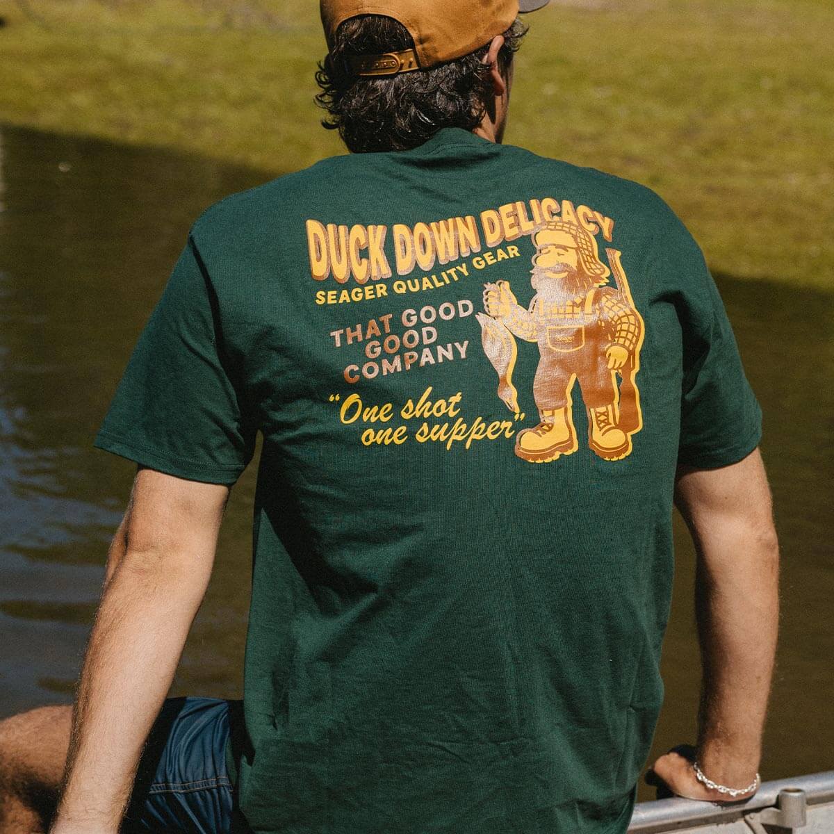 Duck Down Delicacy Tee Forest Green