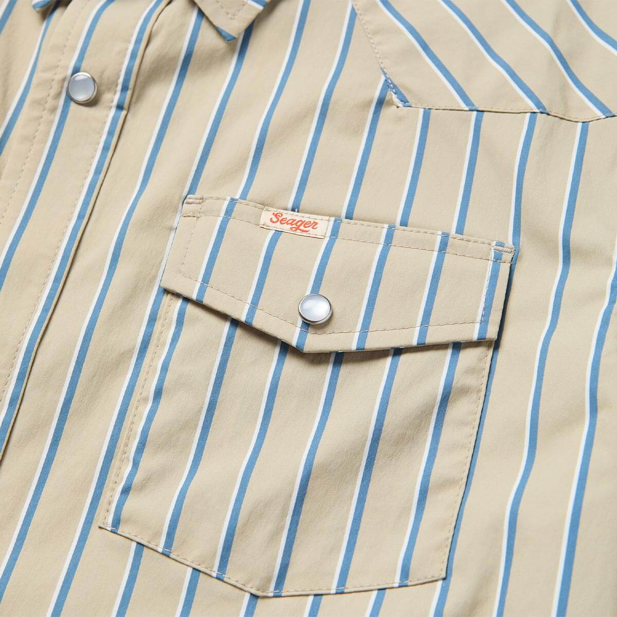 El Ranchero S/S Shirt Tidal Foam Stripe