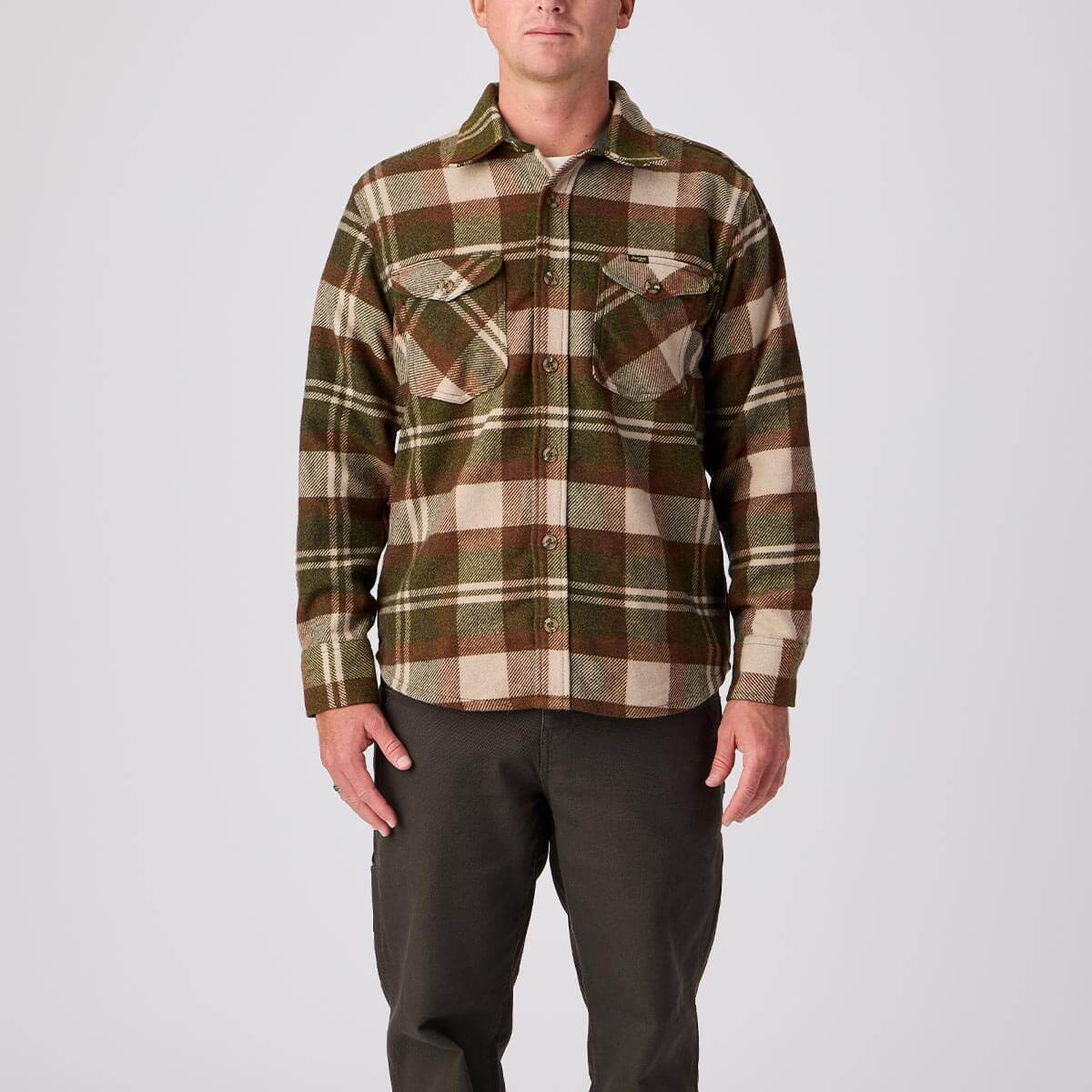 Thick Cut Heavyweight Flannel Light Khaki